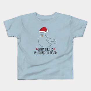 christmas humor santa bird Kids T-Shirt